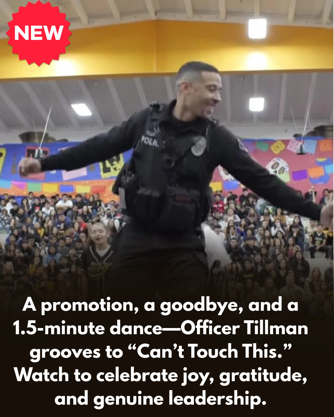 A promotion, a goodbye, and a 1.5-minute dance